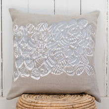 Load image into Gallery viewer, Eugaries - Handprinted Linen Cushion Cover