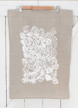 Load image into Gallery viewer, Eugaries - Handprinted Linen Tea Towel