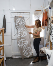 Load image into Gallery viewer, Eugaries Handprinted Linen Bedrunner