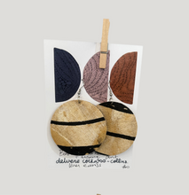 Load image into Gallery viewer, Natural dyed linen Eugarie Earrings
