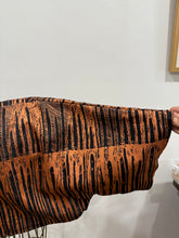Load image into Gallery viewer, 1 of a kind - ‘where freshwater meets saltwater’. Handprinted linen bolero. Large
