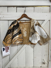 Load image into Gallery viewer, Bolero - handprinted and naturally dyed linen
