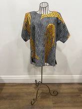 Load image into Gallery viewer, Warrajamba Mermaid handprinted linen top

