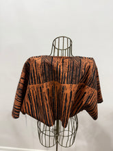 Load image into Gallery viewer, 1 of a kind - ‘where freshwater meets saltwater’. Handprinted linen bolero. Large
