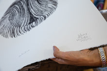 Load image into Gallery viewer, Handprinted Echidna print
