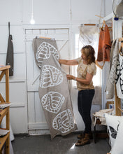 Load image into Gallery viewer, Eugaries Handprinted Linen Bedrunner
